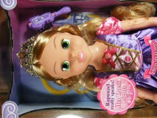 My 1st Disney Princess Rapunzel Doll Talking Light Up 20"