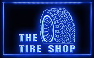 AC001 B Tire Shop Car Auto Repair Beer LED Light Sign