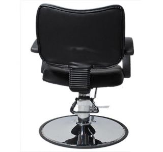 Hydraulic Barber Chair Styling Salon Work Station Chair New Modern Design Black