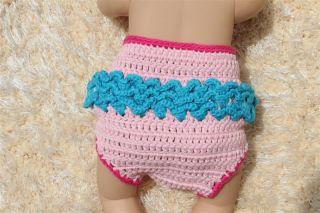 Handmade Knit Crochet Pink Hot Pink Owl Baby Hats Shoes Nappy Newborn Photo Prop