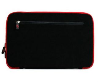 Black Red Trim Sleeve Cover Case for MacBook Air 11"