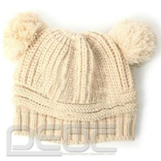 Popular Vogue Korean Baby Boys Girls Cute Lovely Double Ball Wool Knit Hat Cap