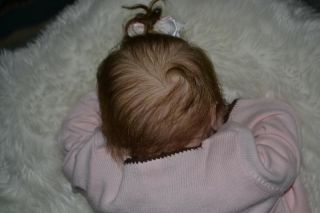 Beautiful Reborn Baby Girl Doll Libby Amazing Microrooted Hair Realistic