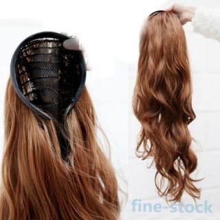 New Sexy Fashion Women's Curly Wavy Half Head Hair Band Hair Extension Stylish