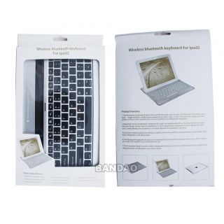 Aluminum Metal Case Cover Wireless Bluetooth Keyboard for iPad 2 3 iPad2 iPad3