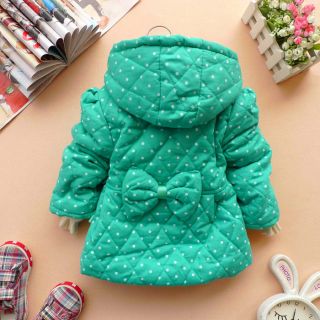 Baby Girls Clothes Autumn Winter Coat Kid Jacket Dress 12M 3Y 3Colors Free SHIP