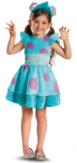 Toddler Girls Movie Disney Pixar Monsters University Sulley Deluxe Dress Costume
