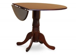 One 42" Round Dinette Kitchen Dining Table in Mahogany No Chair Included