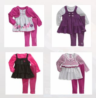 Calvin Klein Baby Girl Designer Clothes Top Leggings Purple 12 18 24 Months
