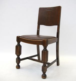 Art Deco Chair Dining Vintage 30s 40s Oak 2 Available