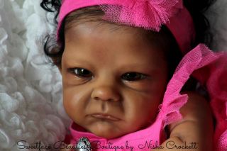 Stunning Ethnic AA Biracial Baby Girl "Sally" Prototype by Bonnie Brown