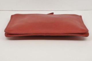 Vintage Coach Red Leather Portfolio Padfolio Sleeve Case 3538