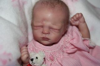 Teenyweenycreations Presents Erin 7" Micro Preemie Reborn Baby Doll Realistic