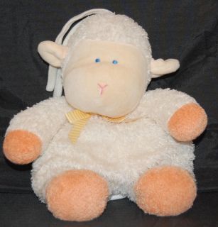 Child of Mine Carters 12" Plush Lamb Musical Crib Pull Stuffed Baby Lovey Toy