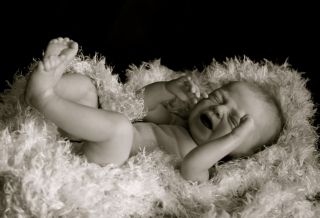 Sweet Reborn Baby Girl Rylee Combi Hair GHSP Fine Detail Christening Gown