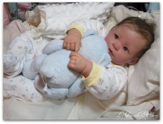 Reborn Berenguer Doll Big Baby Boy RARE "Rosebud Awake"