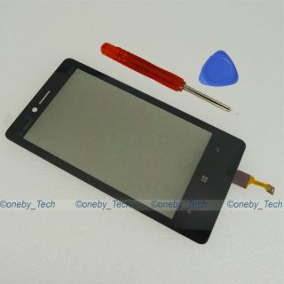 New Replacement Black Touch Screen Digitizer with Adhesive for Nokia Lumia 810