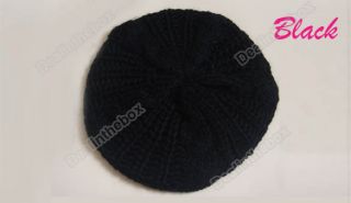 Fashion Warm Winter Women Girls Beret Braided Baggy Beanie Crochet Hat Ski Cap