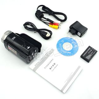 HD 720P 16MP Digital Video Camcorder Camera DV DVR 2 7'' TFT LCD 16x Zoom Black