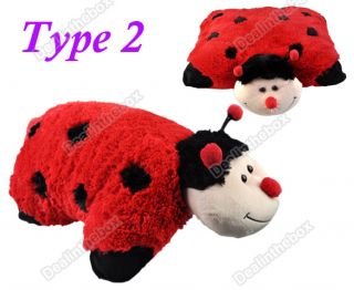 18" Soft Panda Ladybug Penguin Bumblebee Pet Plush Stuffed Animal Throw Pillow