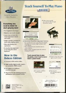 Teach Yourself to Play Piano Software Deluxe Learn CD