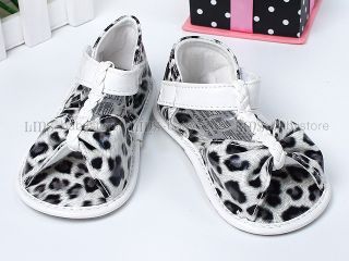 New Toddler Baby Girl Leopard Sandals Shoes UK Size 1 2 3