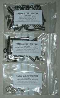 Yamaha XJR1200 XJR1300 XJR 1200 1300 Engine Covers Stainless Hex Screw Kit