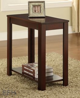 New Linda II Dark Cherry Finish Wood Chair Side End Table Night Stand
