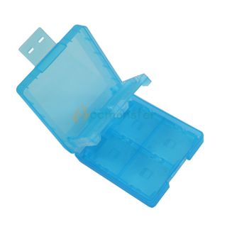 New 16 in1 Game Card Case for Nintendo DS Lite NDSi Blue US