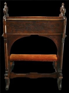 Antique French Gothic Prayer Chair Kneeler Prie Dieu