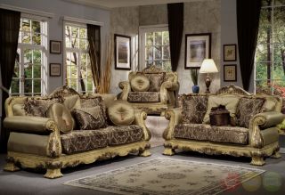 Luxury Antique Style Formal Sofa Love Seat Chair 3 PC Living Room Set HD 913