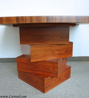 Custom Art Deco 54" Modern EJ Victor Rosewood Table