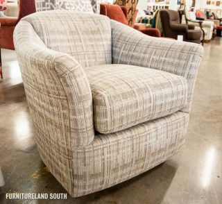 Huntington House Furniture Upholstered Swivel Glider Arm Chair