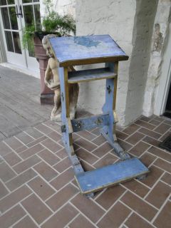 Antique French Prayer Chair Bench Kneeler Prie Dieu Primitive Provence Old