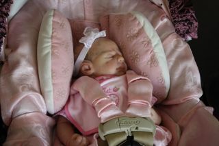 Reborn Baby Doll Girl Painted Hair Ultra Realism Sale