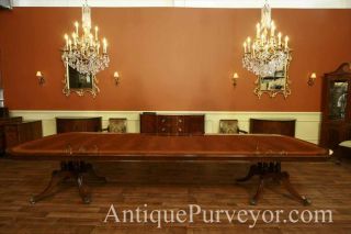 Extra Large Dining Table Long Dining Table with 3 Leaves 13ft Table