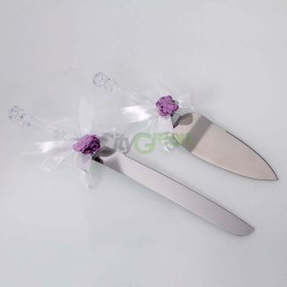New Anniversary Sweetheart Wedding Party Cake Knife and Server Set 568