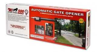 Mighty Mule FM500 Automatic Gate Opener for Heavy Duty Single Swing Gates