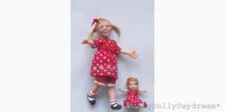 OOAK Miniature Art 1 12th Scale Mini Little Girl Doll Dollhouse 3 1 2 Inches