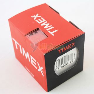 Fashion Men Timex T2N654 Waterproof Indiglo Quartz Analog Wrist Watch Blue