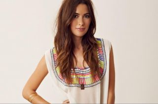 Mara Hoffman Silk Beaded Maxi Dashiki Dress One Size $561 Sold Out
