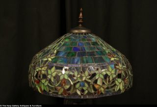 Tiffany Style Leaded Stained Glass Lamp Jewels