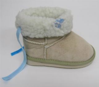 Girls Toddler Beige Stone Fashion Boots Butterfly Sizes 5 6 7 8 9 Snugg