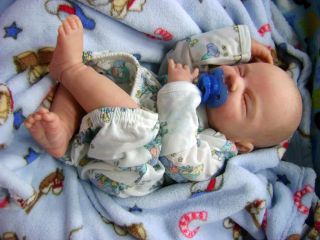 Adorable Newborn Reborn Baby Doll Boy Johnny Charline Sculpt by Rolanda Hemier