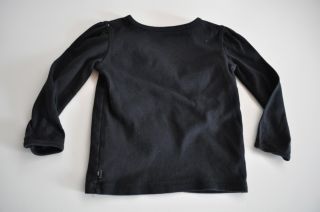 Baby Gap Girls Size 2T Long Sleeve Black T Shirt 