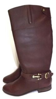 Dolce Vita Women's Channy Riding Boots Chocolate Leather Size 7 5