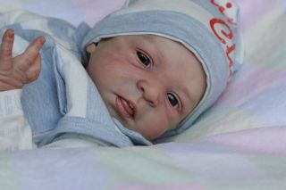 Beautiful Lifelike Reborn Baby Boy 'Jamie' by Olga Auer