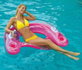 New Intex Inflatable Sit N Float Swimming Pool Beach Chair Lilo Lounger Air Mat