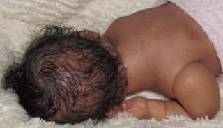Reborn Baby Girl Newborn Gus Kewy AA Ethnic Biracial Full Torso Sold Out Le