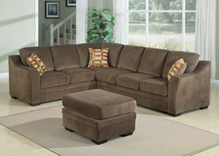4pc Transitional Modern Sectional Fabric Sofa Bed Set AC Jen S1